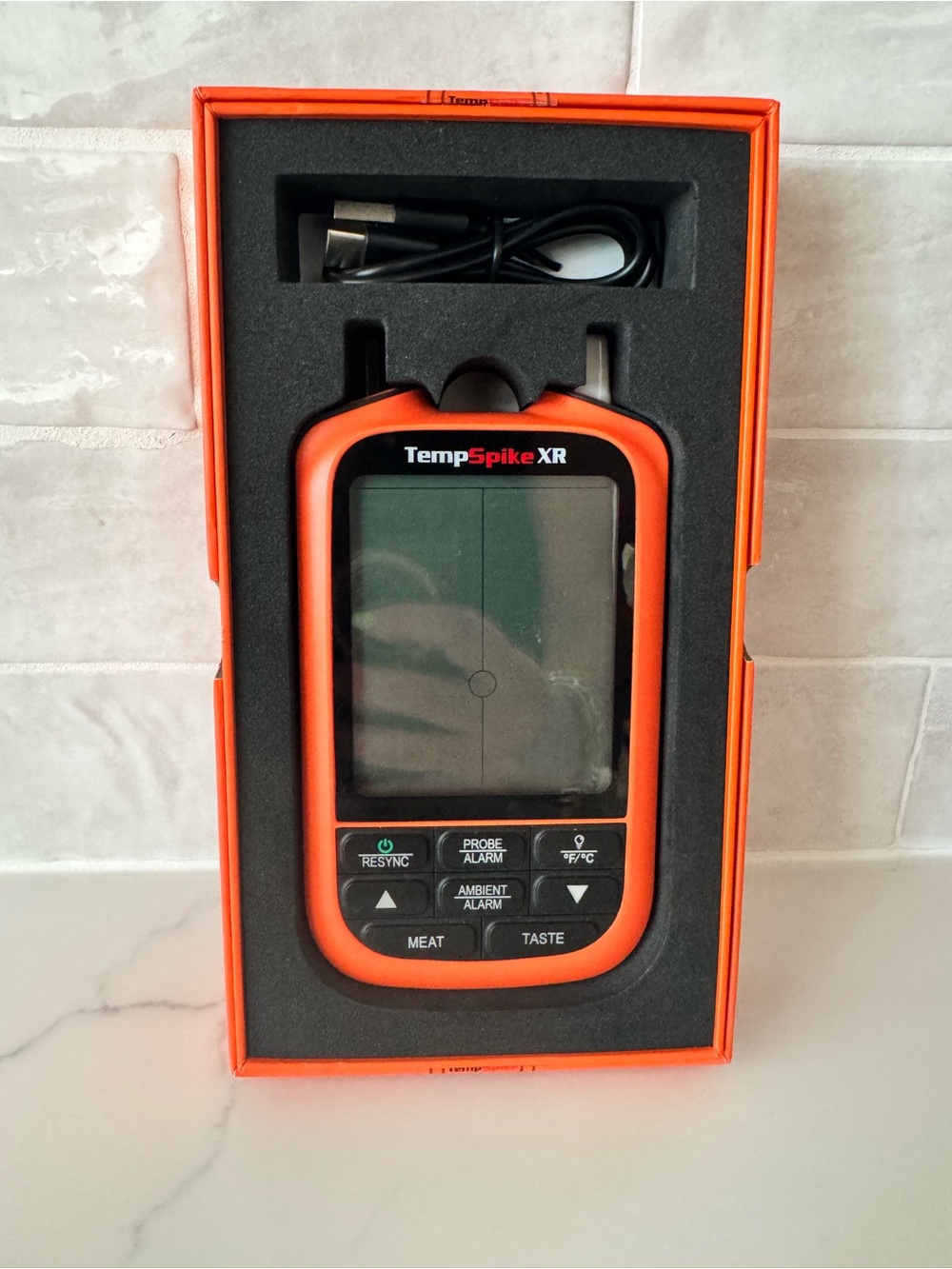 TempSpike XR Truly Wireless Smart Meat Thermometer - Orange Model TP862B